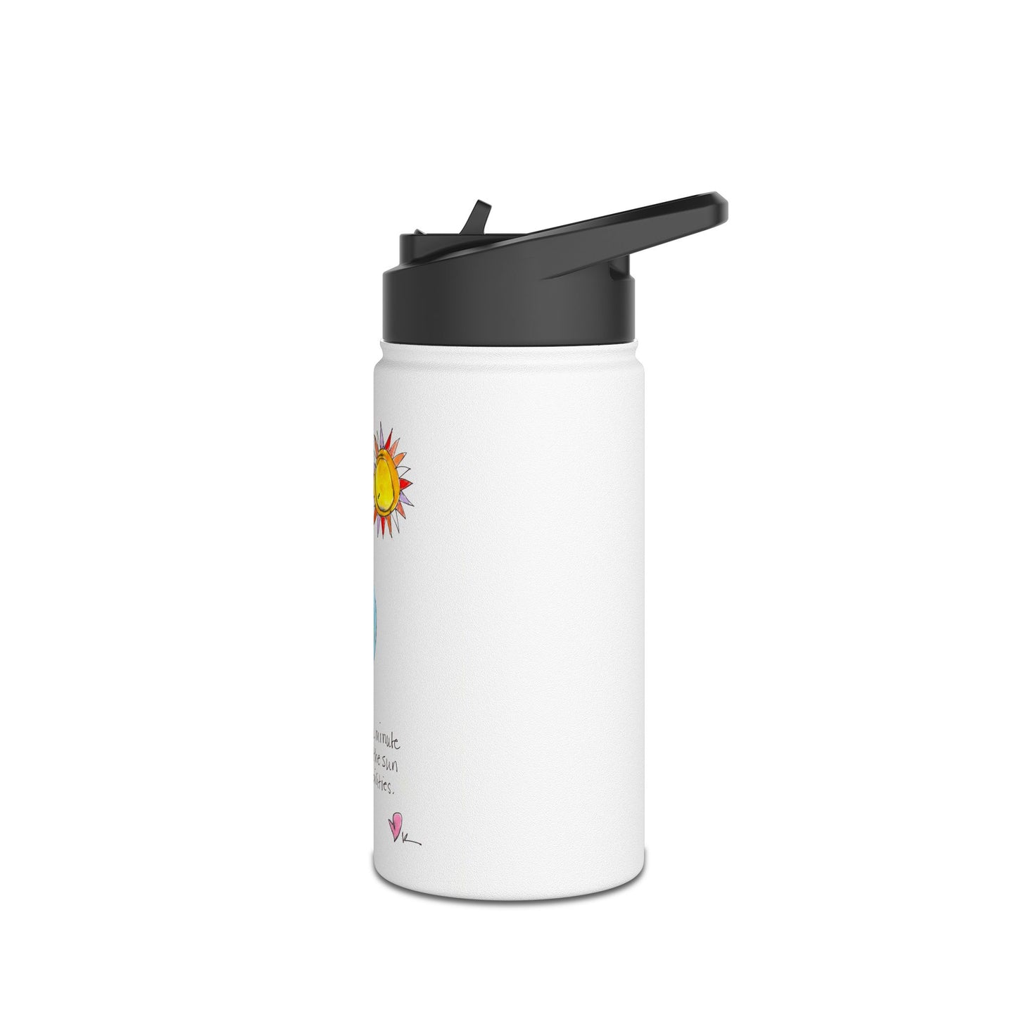 Stainless Steel Water Bottle, Standard Lid - She saw the Sun