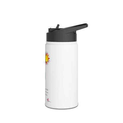 Stainless Steel Water Bottle, Standard Lid - She saw the Sun