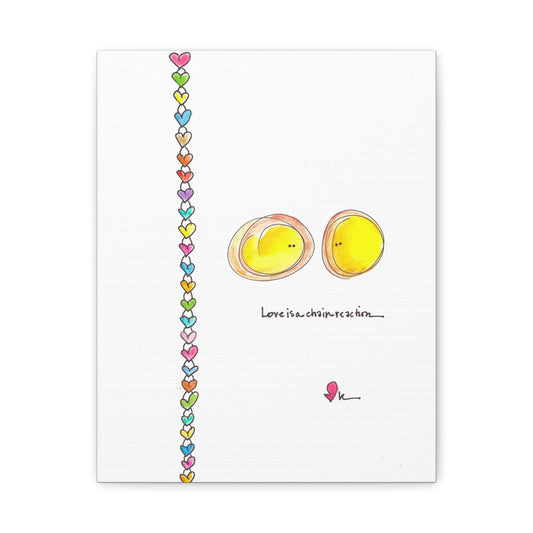 Canvas Gallery Wrap 1.25" - Love is a Chain Reaction