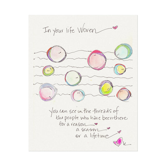 Textured Watercolor Matte Print - Your Life Woven