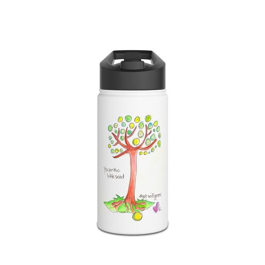 Stainless Steel Water Bottle, Standard Lid - The Little Seed that Grew