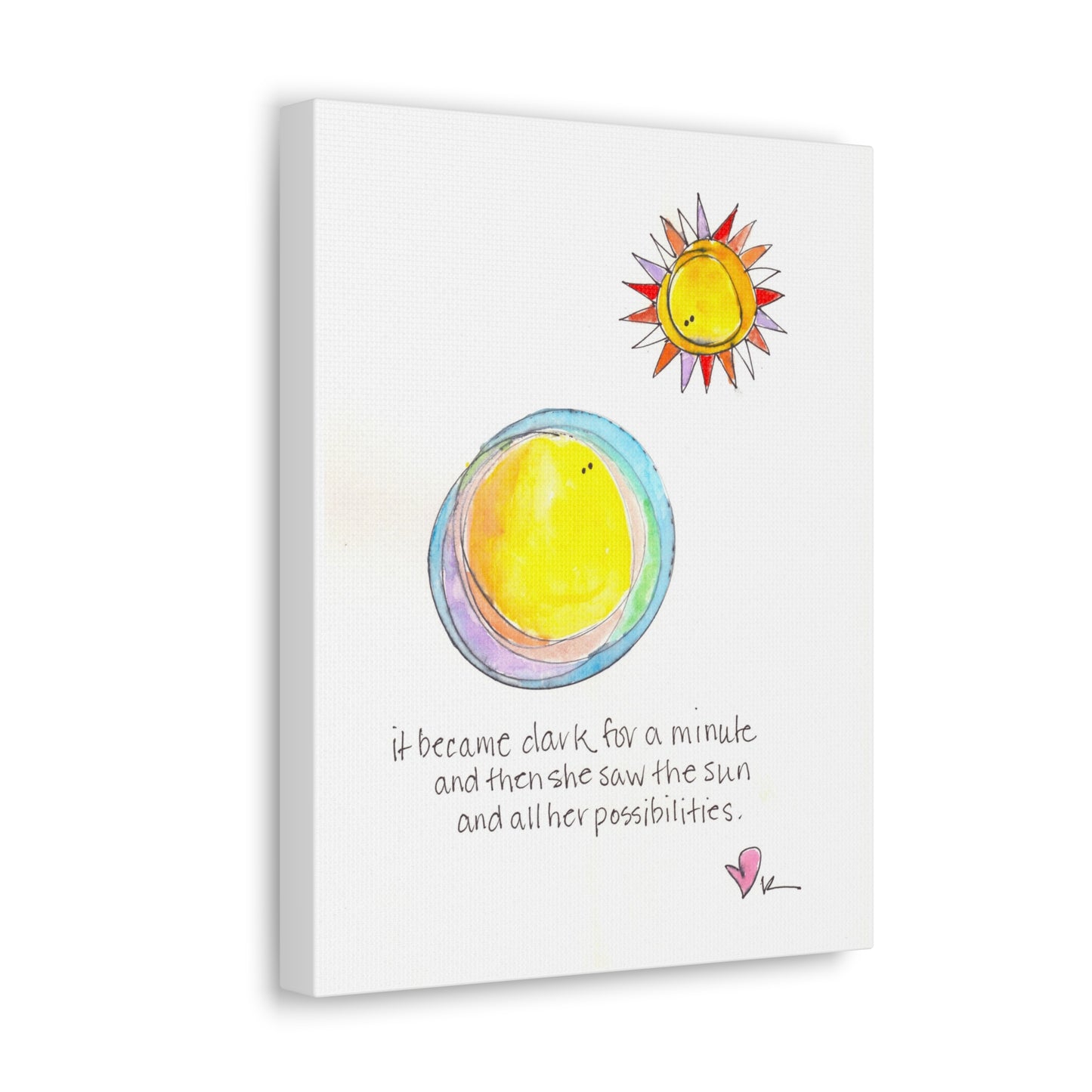 Canvas Gallery Wrap 1.25" - She saw the Sun