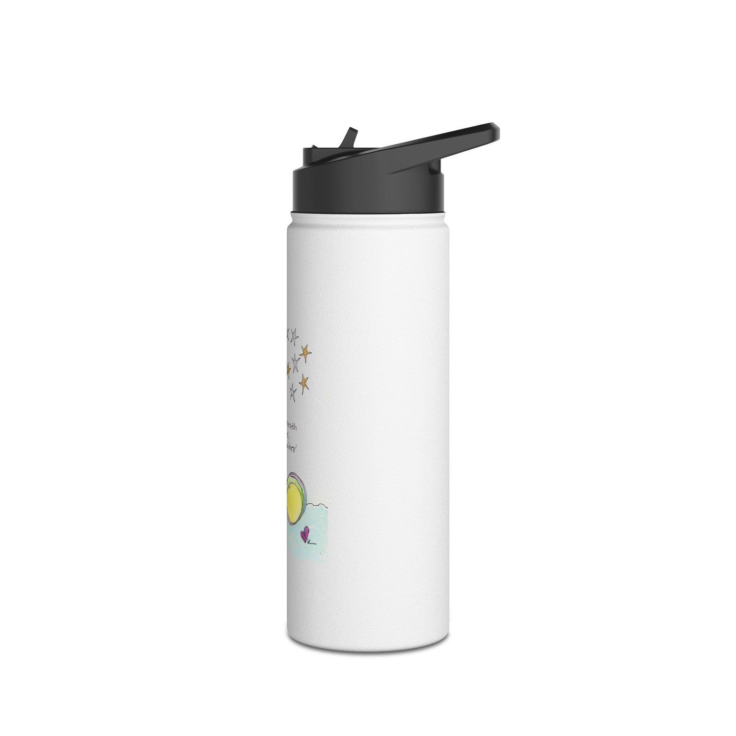 Stainless Steel Water Bottle, Standard Lid - Swim with the Stars