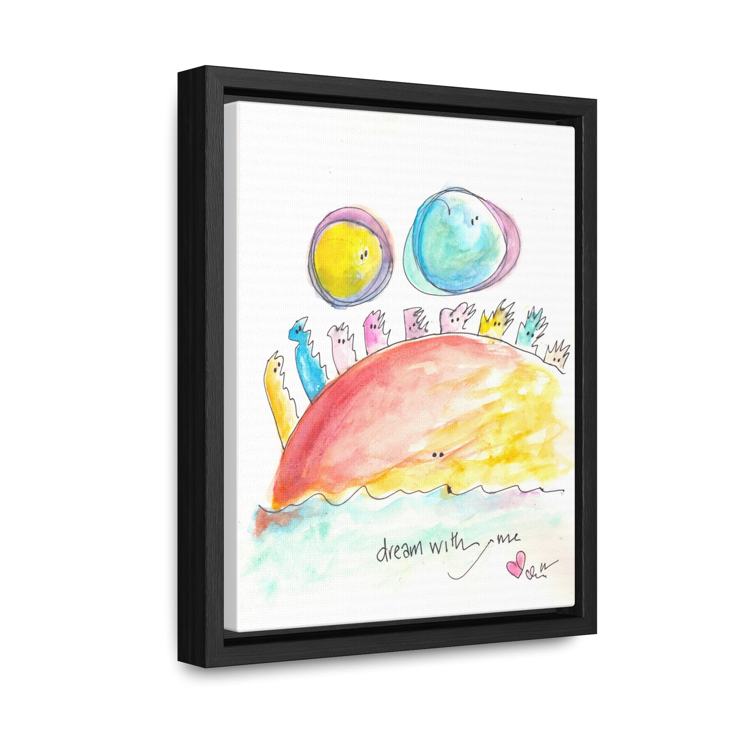 Gallery Canvas with Black Frame - Dream with Me