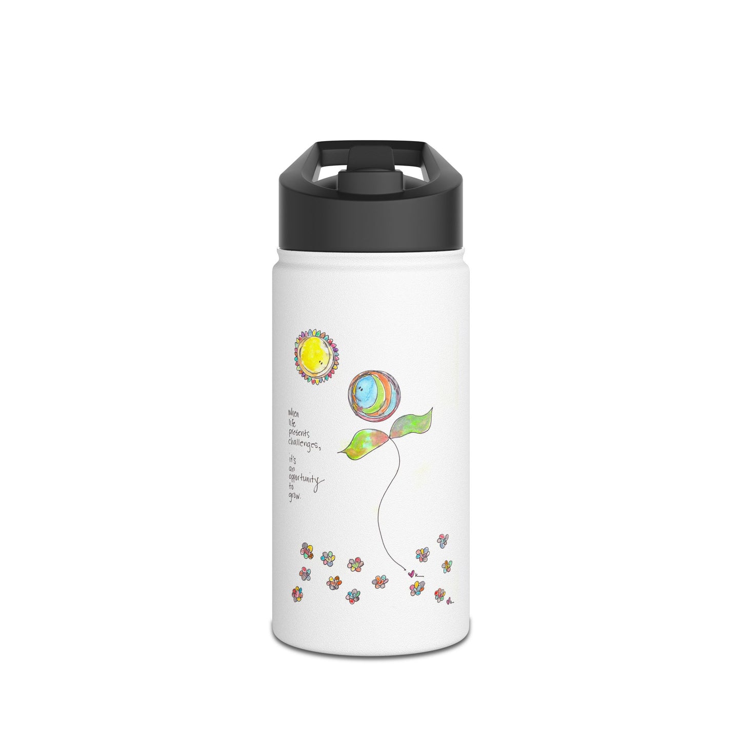 Stainless Steel Water Bottle, Standard Lid - Opportunity to Grow