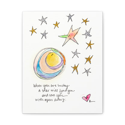 Canvas Gallery Wrap 1.25" - Star with Open Arms