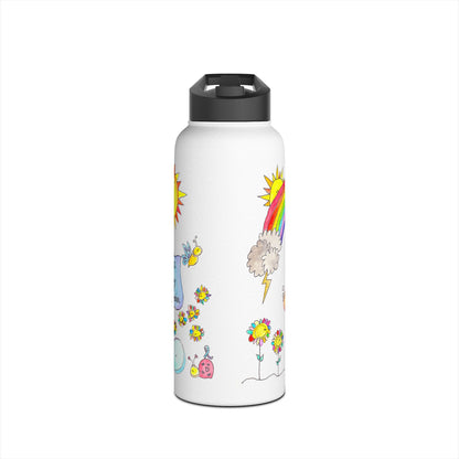 AFSP National Stainless Steel Water Bottle - Rainbows follow Storms