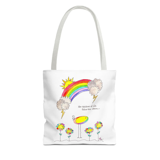AFSP Indiana Tote Bag - Rainbows follow Storms