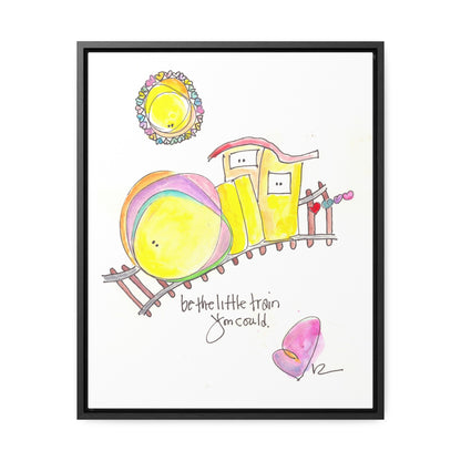 Gallery Canvas with Black Frame - Little Train you Could Be