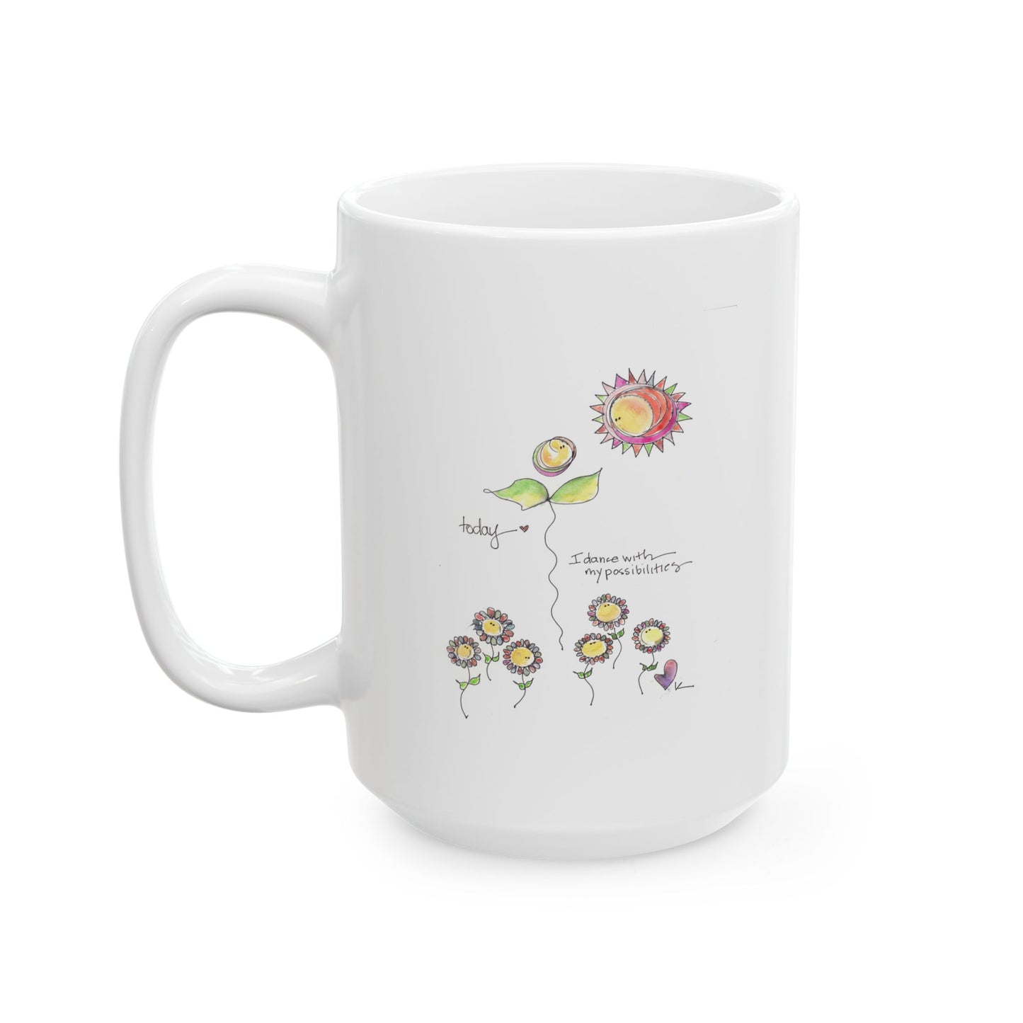 Ceramic Mug, (11oz, 15oz) - Dance with Possibilities