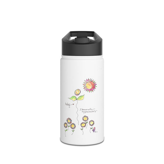 Stainless Steel Water Bottle, Standard Lid - Dance with Possibilities