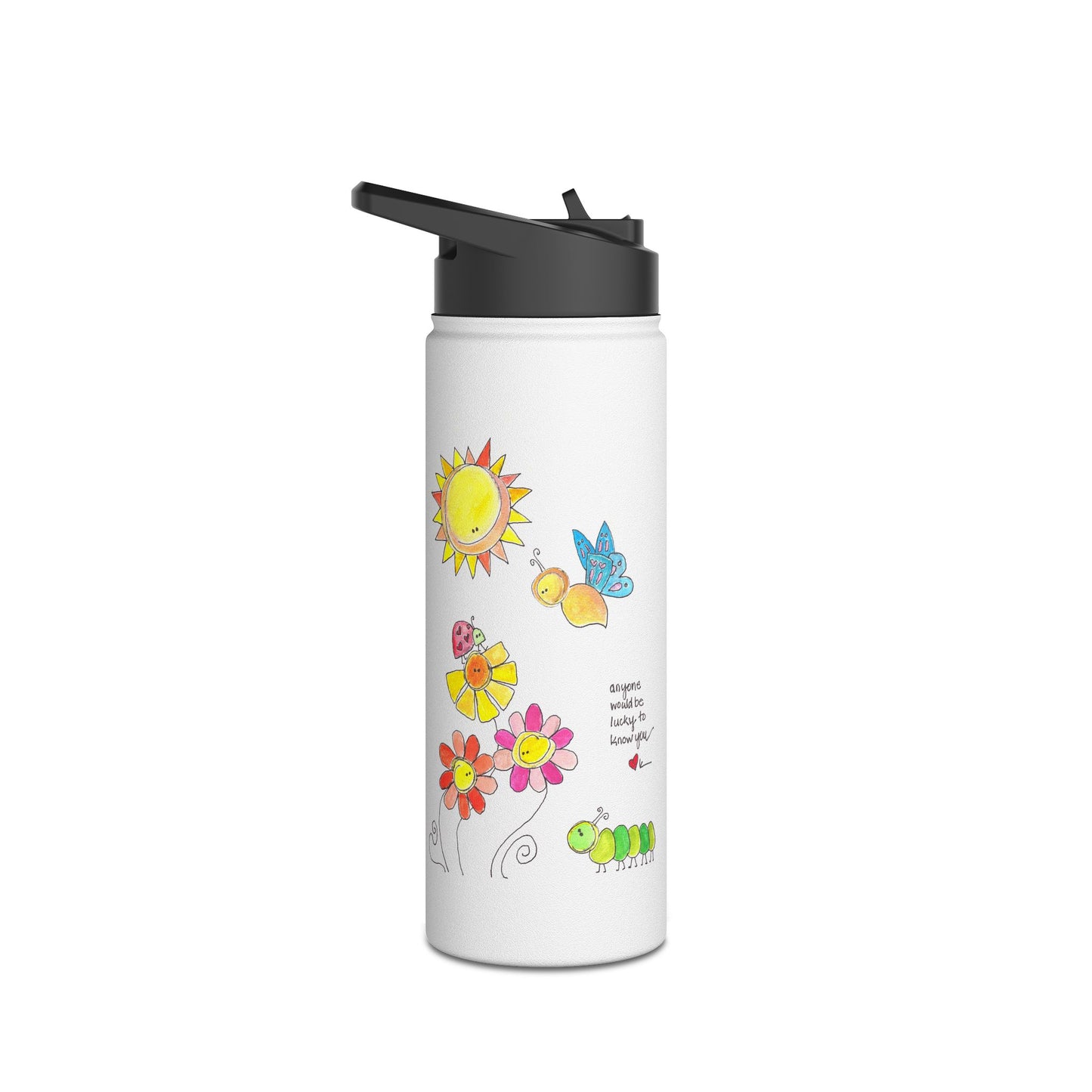 AFSP Indiana Stainless Steel Water Bottle, Standard Lid - Lucky to Know You