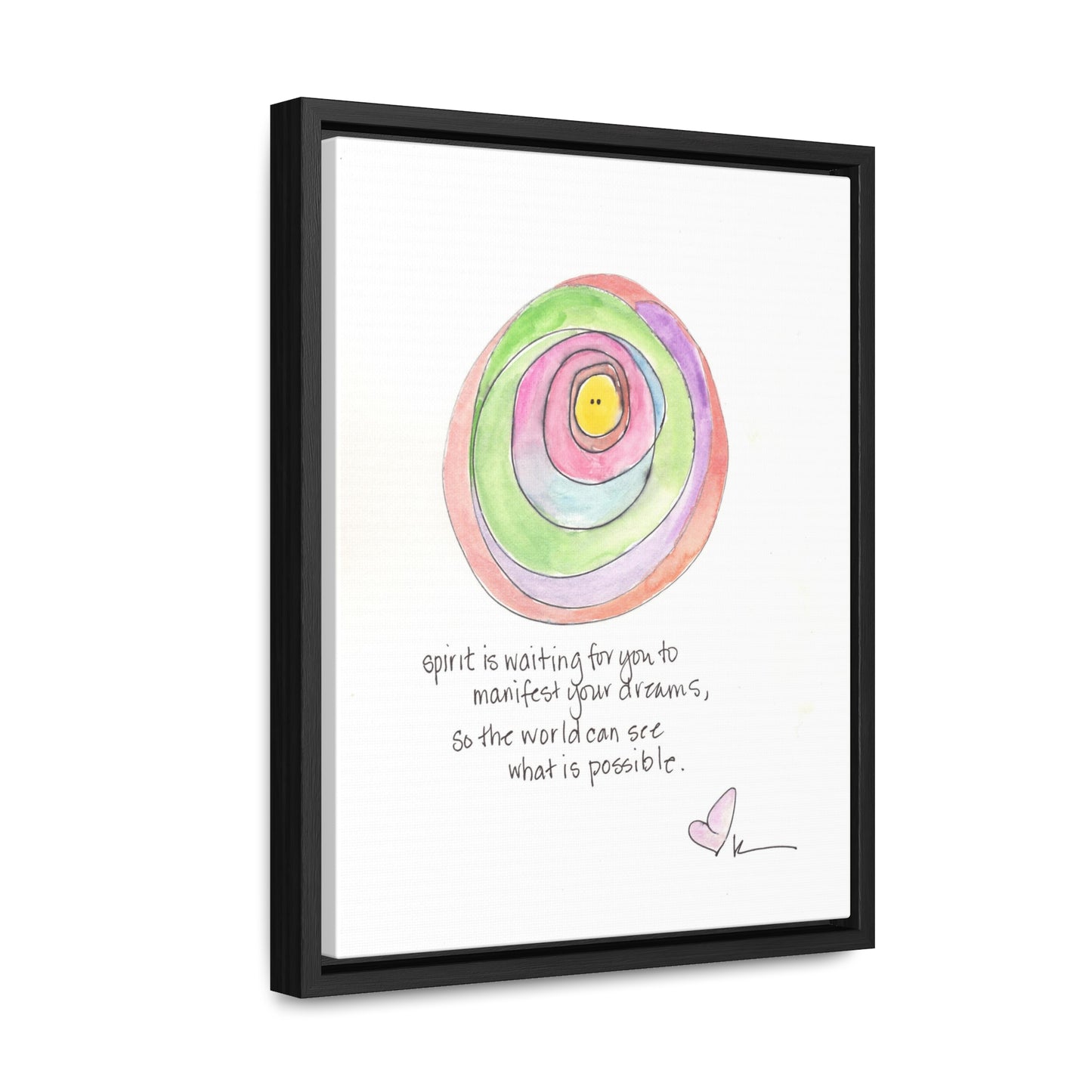 Gallery Canvas with Black Frame - Spirit is Waiting for You