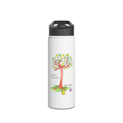 Stainless Steel Water Bottle, Standard Lid - The Little Seed that Grew