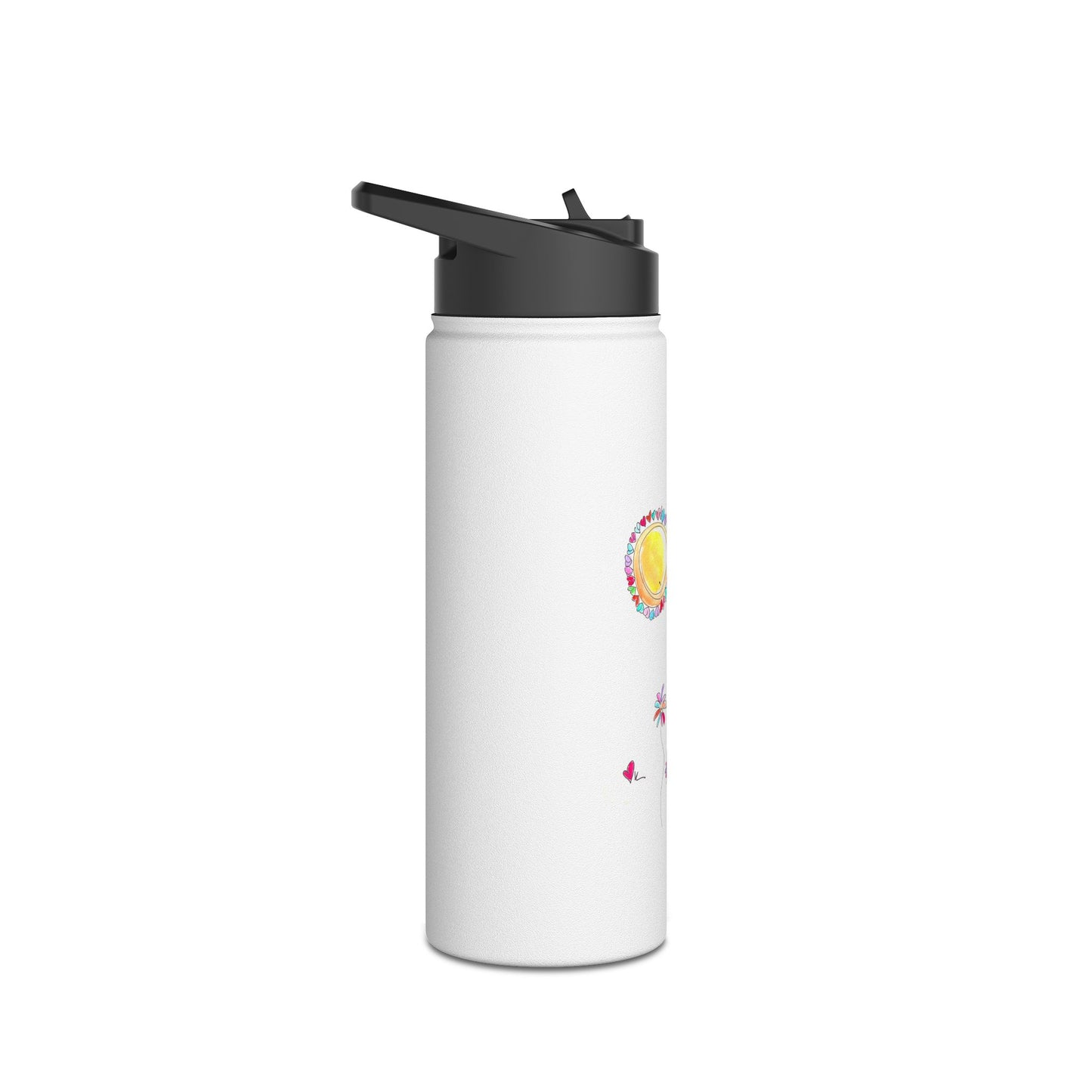 Stainless Steel Water Bottle, Standard Lid - Reflecting with You