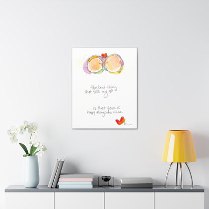 Canvas Gallery Wrap 1.25" - Your Heart Alongside Mine
