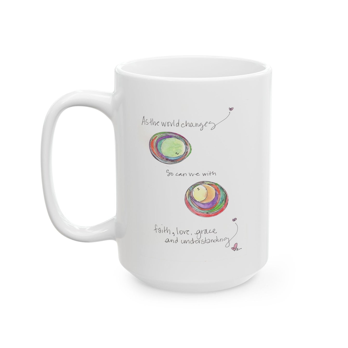 Ceramic Mug, (11oz, 15oz) - As the World Changes