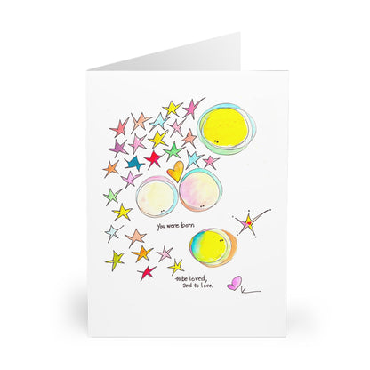 Greeting Cards (5 Pack Single Image) - You Were Born to be Loved