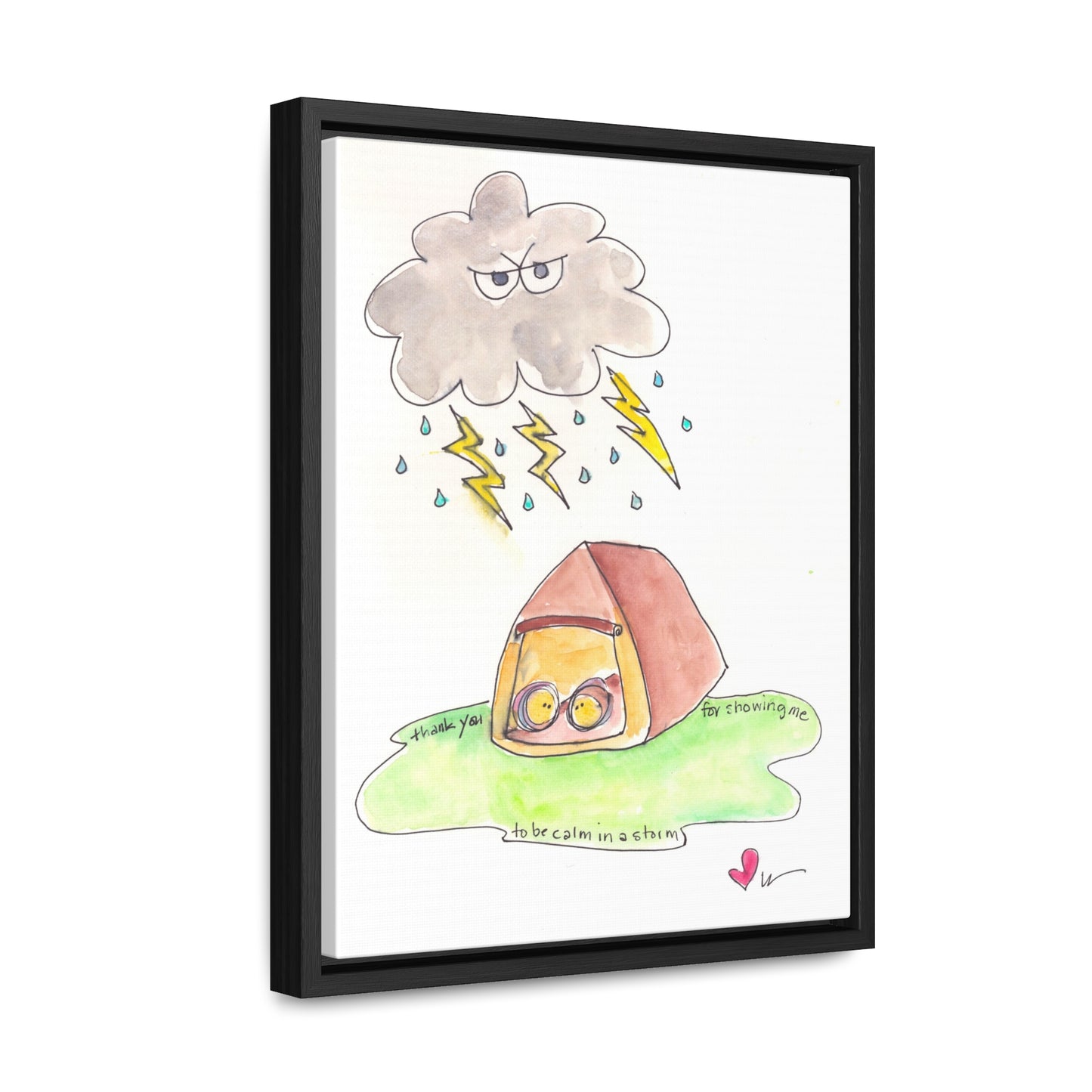 Gallery Canvas with Black Frame - My Calm in a Storm