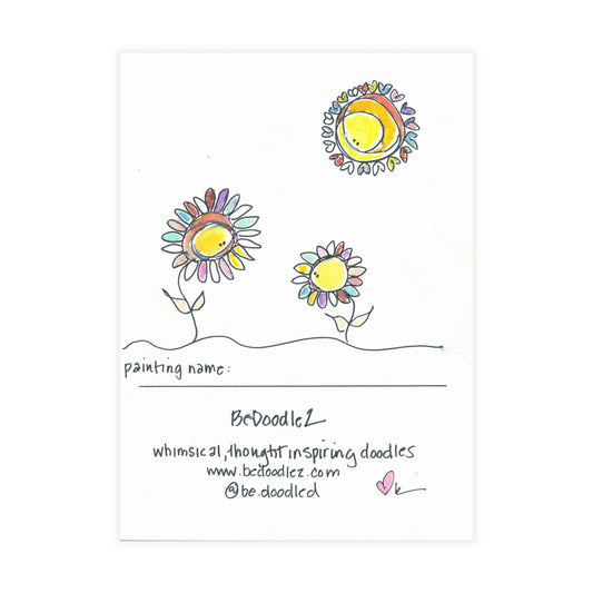 Postcard Label for Original Paintings