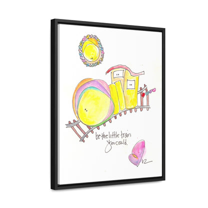Gallery Canvas with Black Frame - Little Train you Could Be