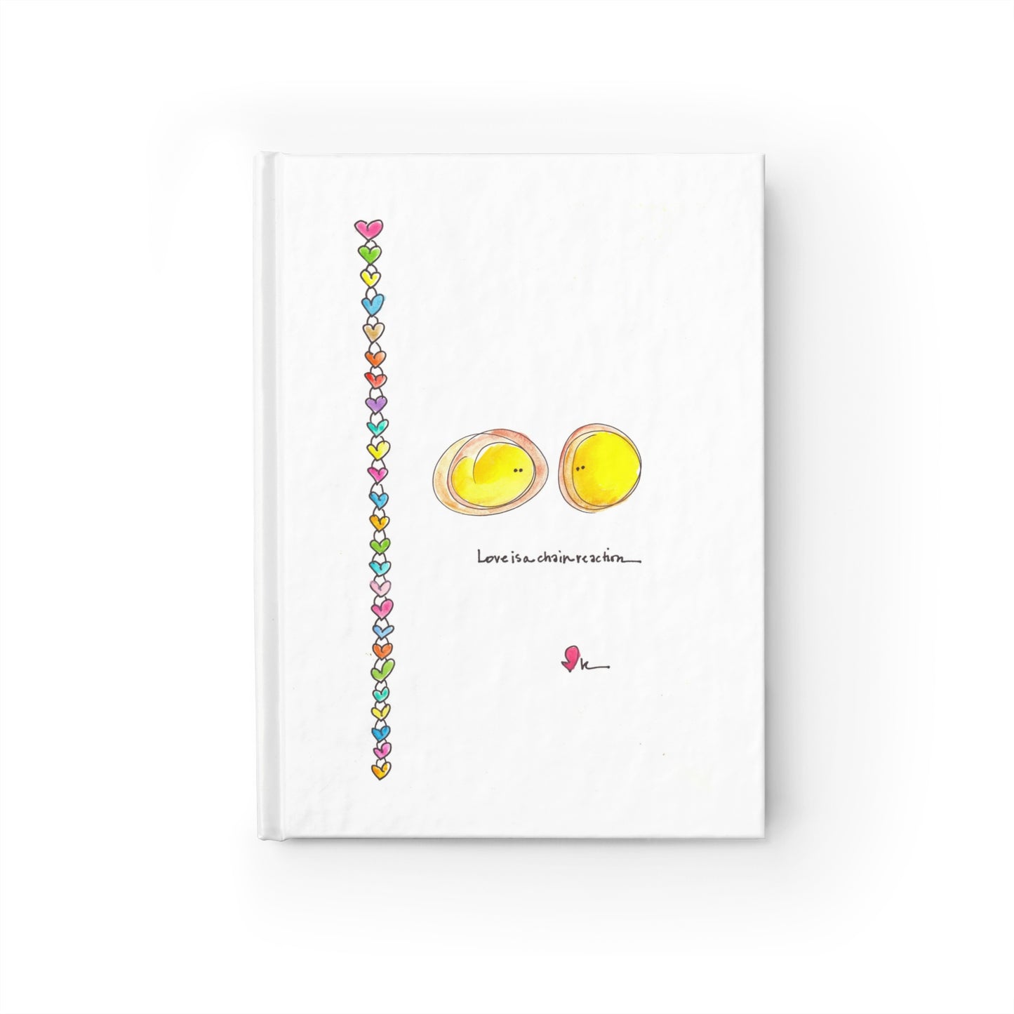 Hardcover Journal - Love is a Chain Reaction