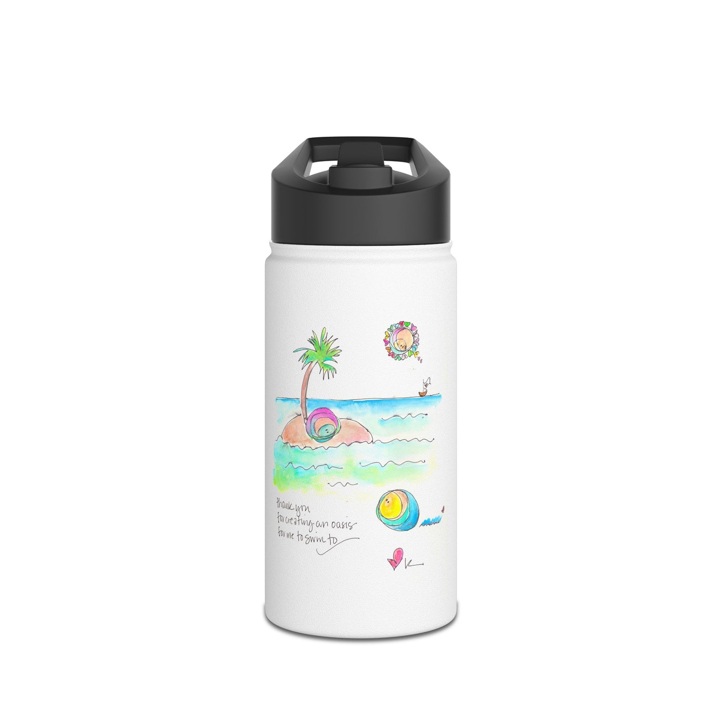 Stainless Steel Water Bottle, Standard Lid - You are My Oasis