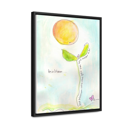 Gallery Canvas with Black Frame - Be in Bloom