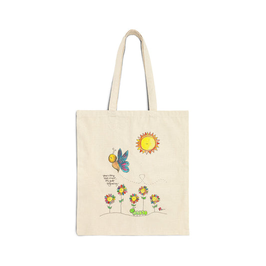 AFSP Indiana Cotton Canvas Tote Bag - You are Just Beginning