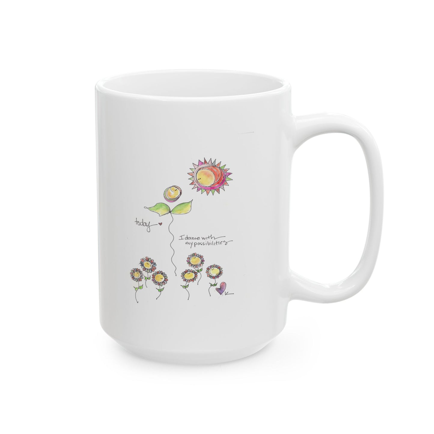 Ceramic Mug, (11oz, 15oz) - Dance with Possibilities