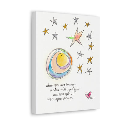 Canvas Gallery Wrap 1.25" - Star with Open Arms