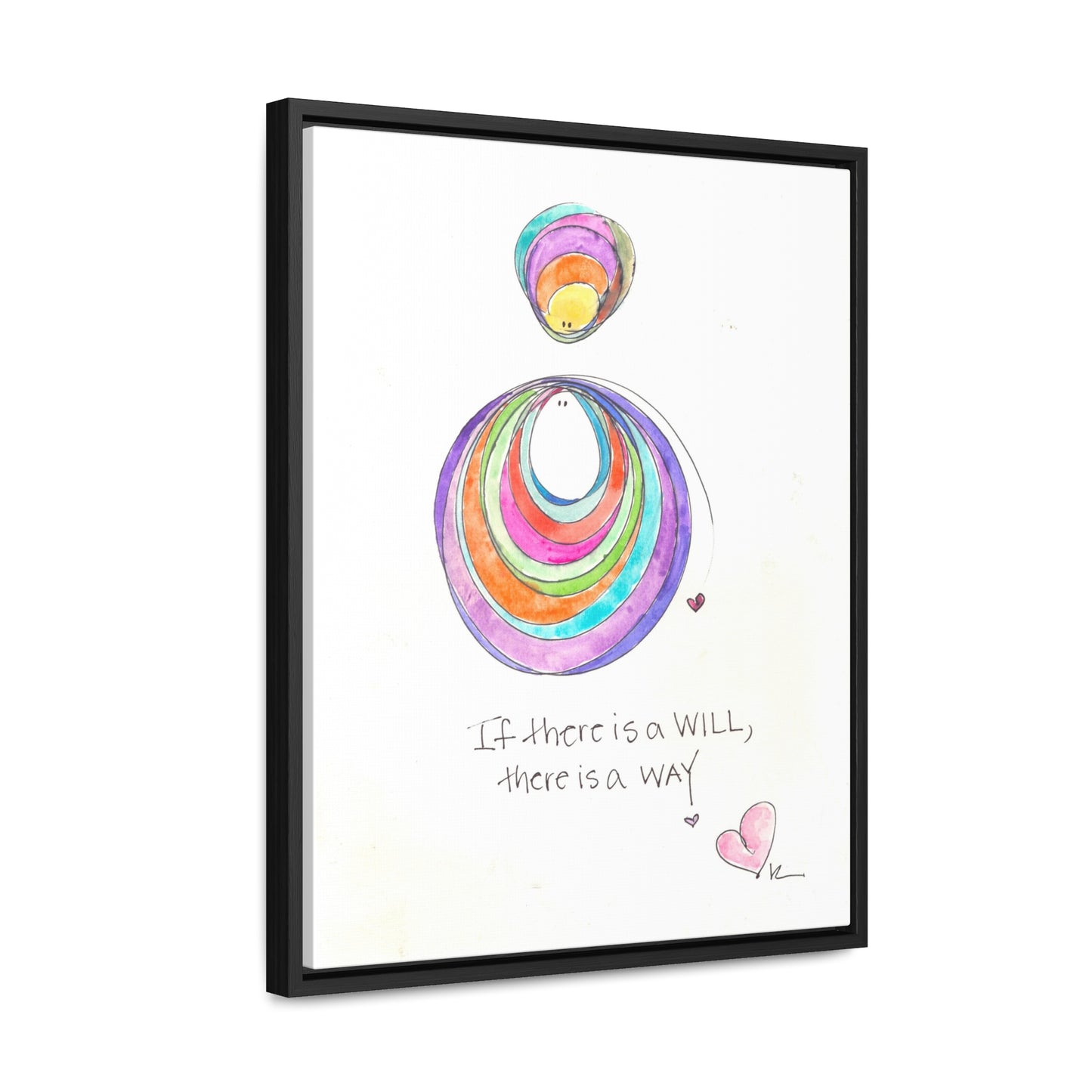 Gallery Canvas with Black Frame - If there is a Will