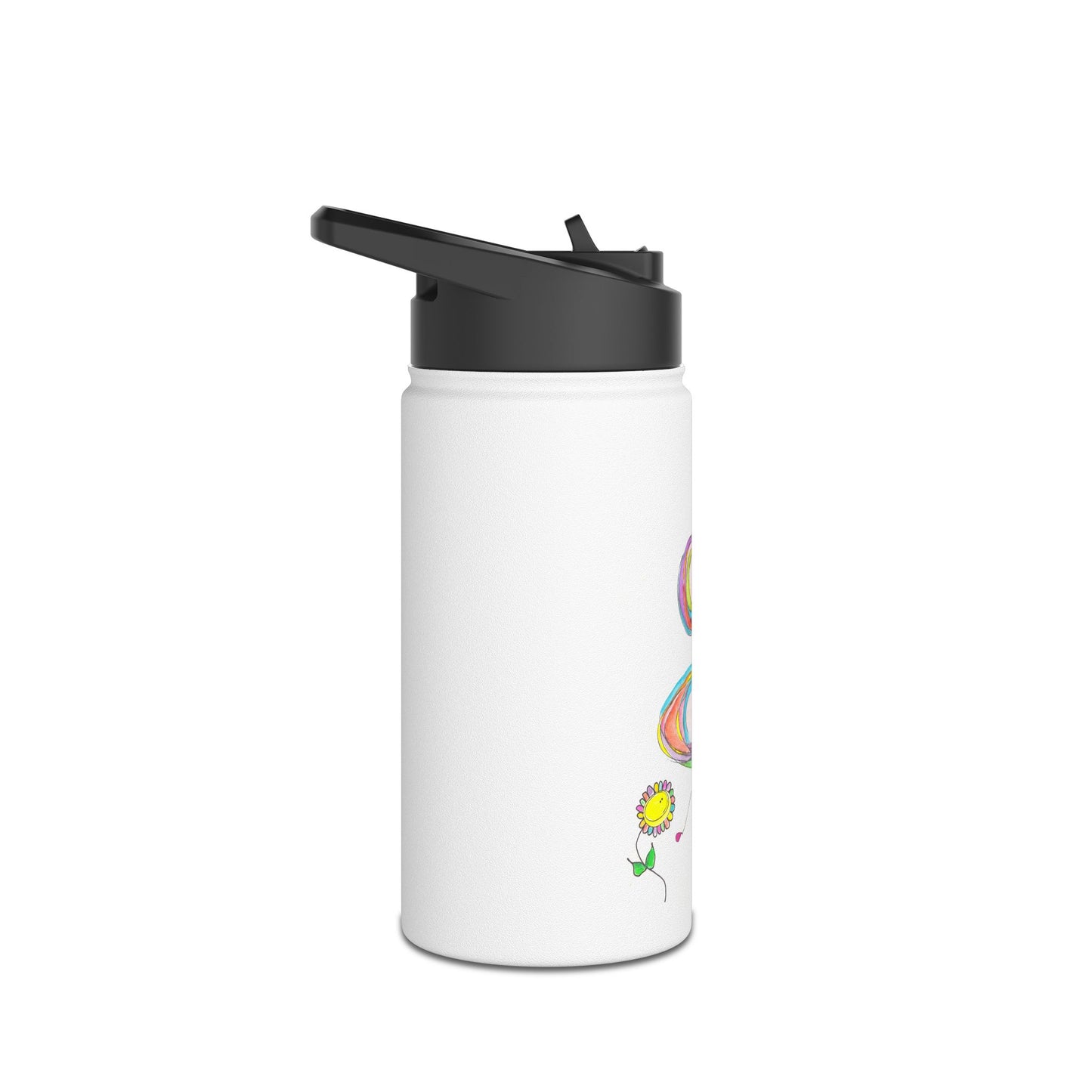 Stainless Steel Water Bottle, Standard Lid - The World needs a Hula Hoop Girl