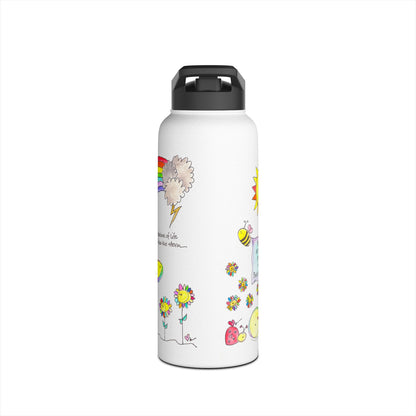 AFSP Indiana Stainless Steel Water Bottle - Rainbows follow Storms
