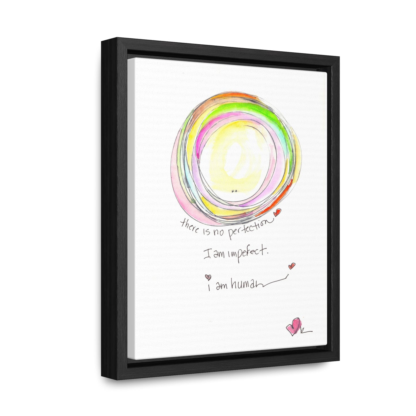 Gallery Canvas with Black Frame - I Am Human