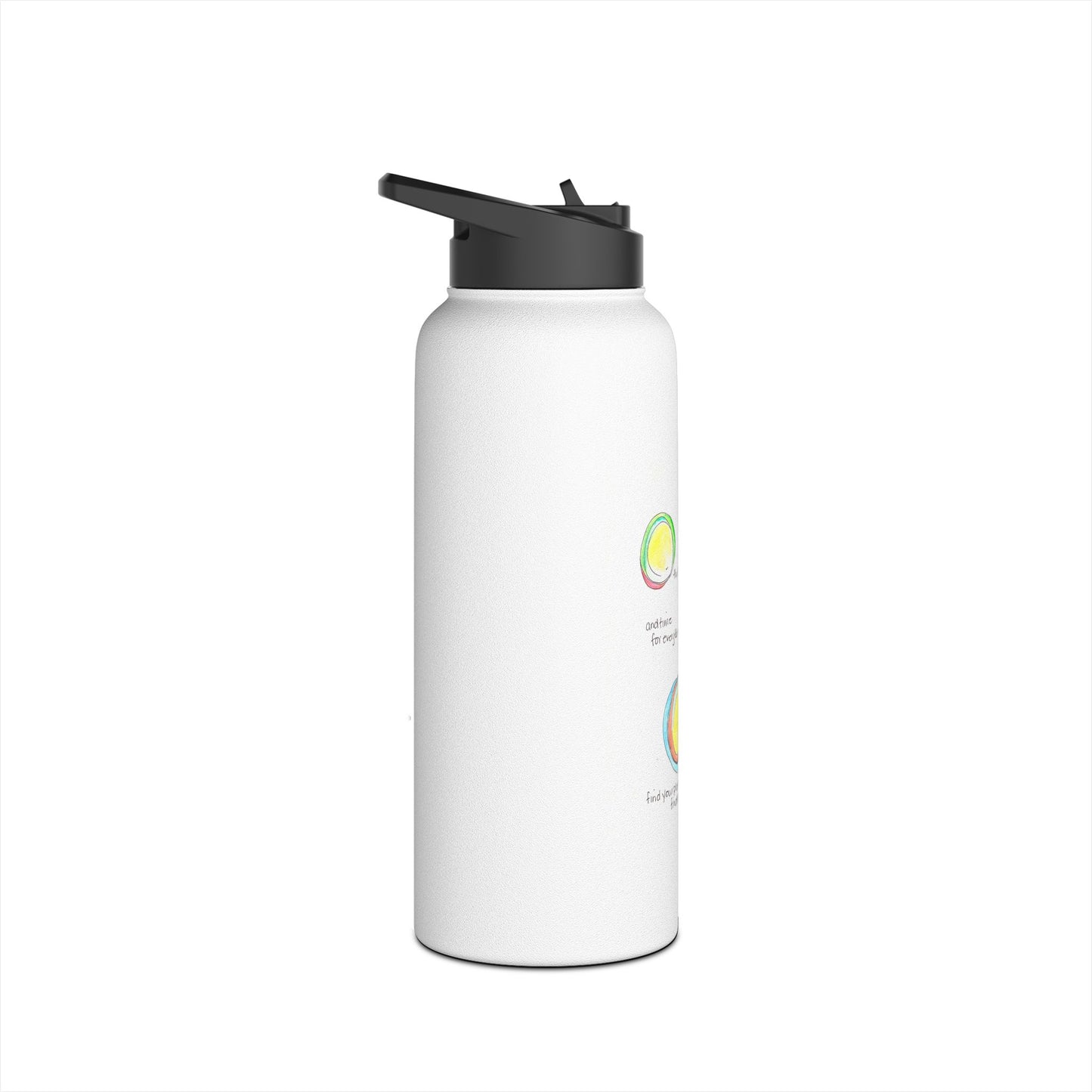 Stainless Steel Water Bottle, Standard Lid - Place and Time