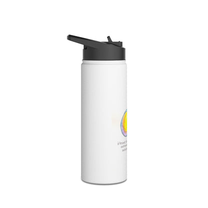 Stainless Steel Water Bottle, Standard Lid - She saw the Sun