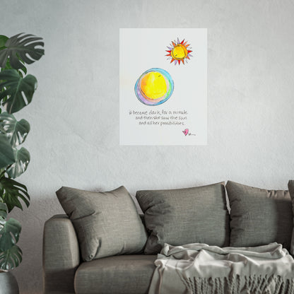 Fine Art Print - She saw the Sun