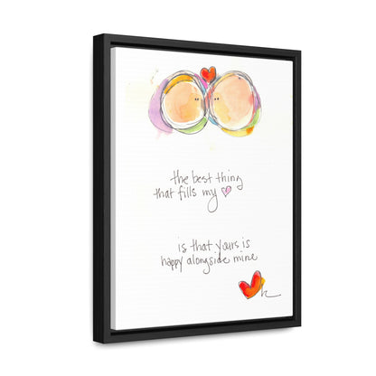 Gallery Canvas with Black Frame - Your Heart Alongside Mine