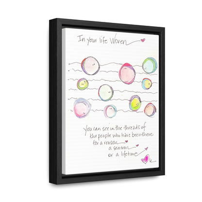 Gallery Canvas with Black Frame - Your Life Woven