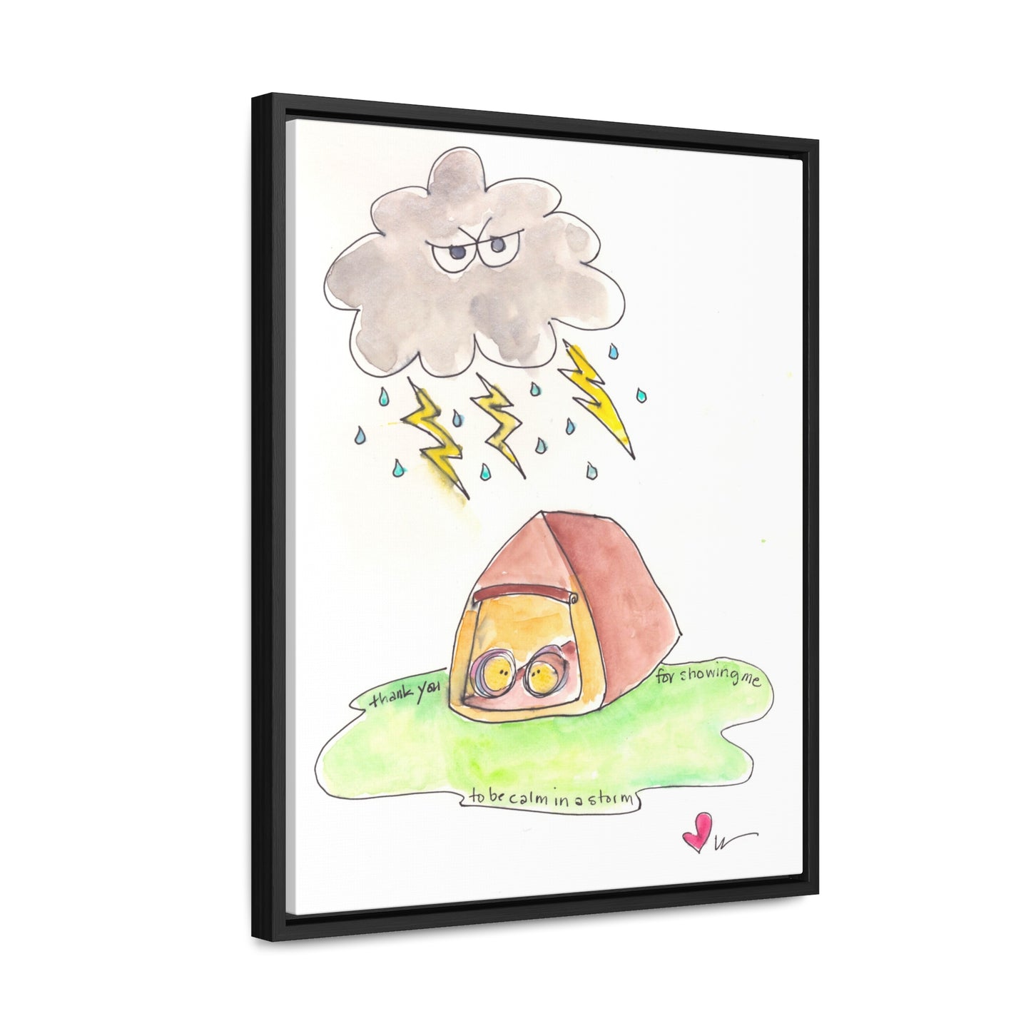 Gallery Canvas with Black Frame - My Calm in a Storm