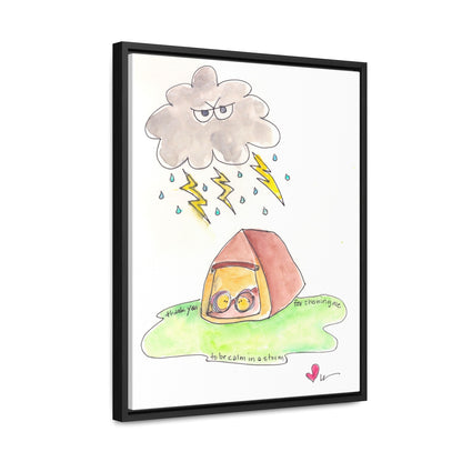 Gallery Canvas with Black Frame - My Calm in a Storm