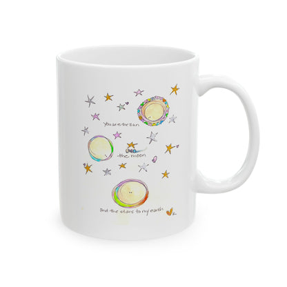 Ceramic Mug, (11oz, 15oz) - You to My Earth