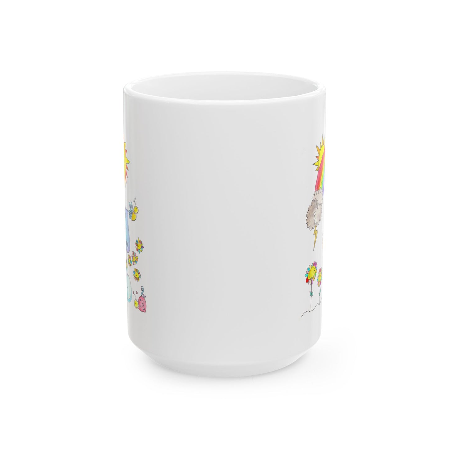 AFSP National Ceramic Mug, (11oz, 15oz) - Rainbows follow Storms