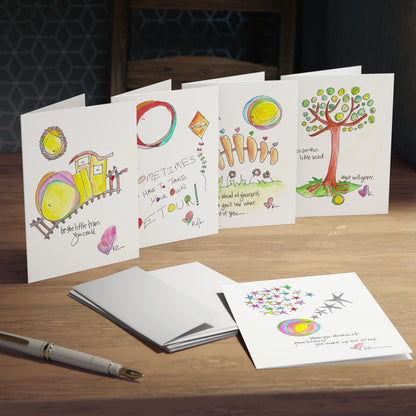 Multi-Design Greeting Cards (5-Pack) - Encouragement Inspired Theme Set One