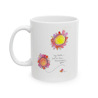 Ceramic Mug, (11oz, 15oz) - Lay Back