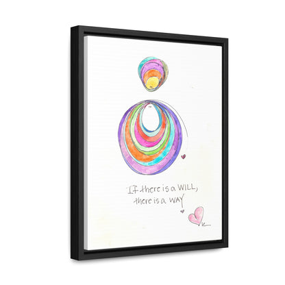 Gallery Canvas with Black Frame - If there is a Will