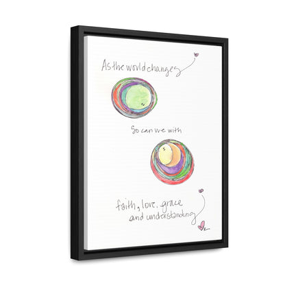 Gallery Canvas with Black Frame - As the World Changes