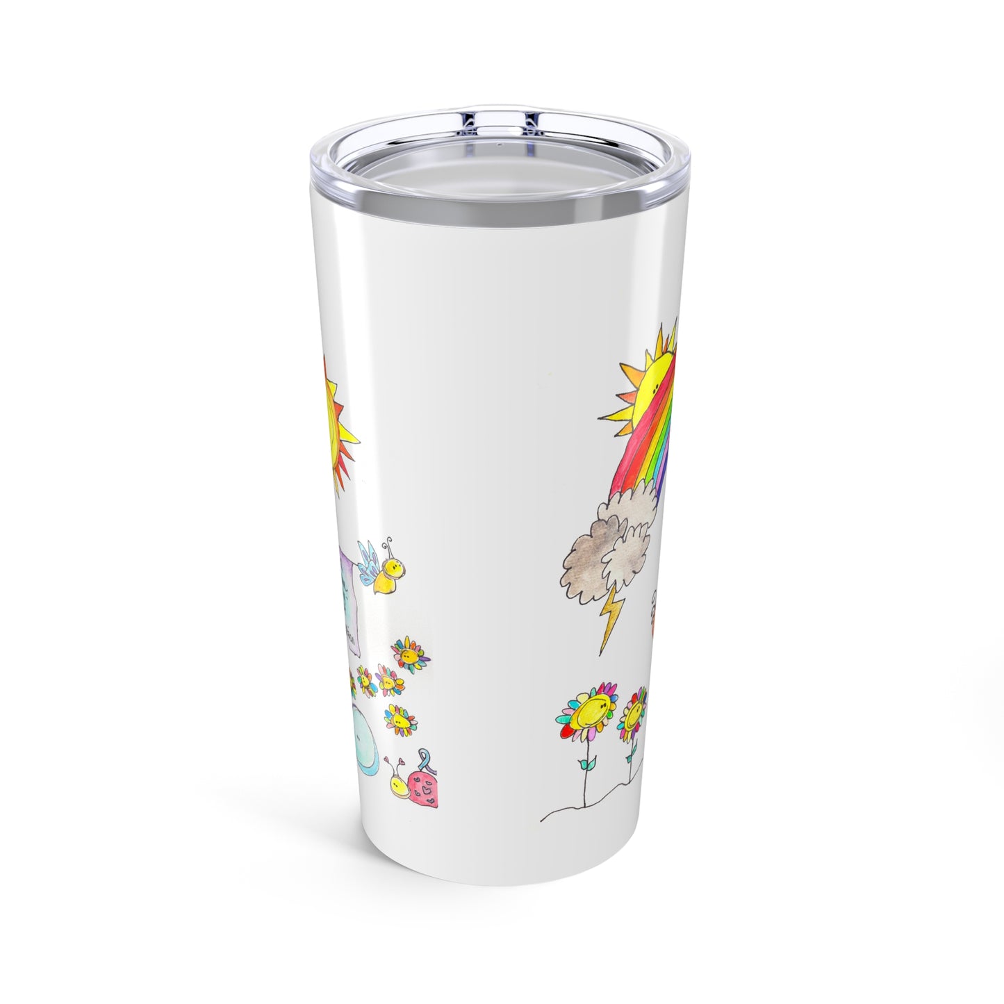 AFSP Indiana Tumbler 20oz - Rainbows follow Storms