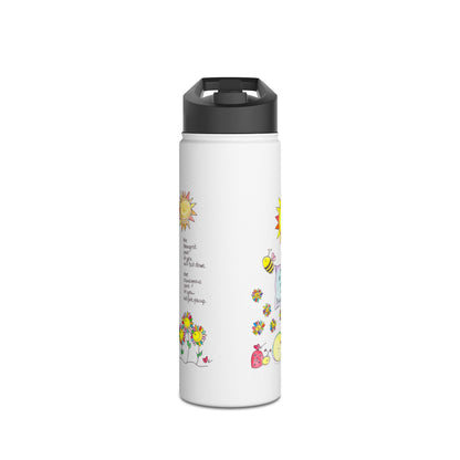 AFSP Indiana Stainless Steel Water Bottle, Standard Lid - Courageous Part of You